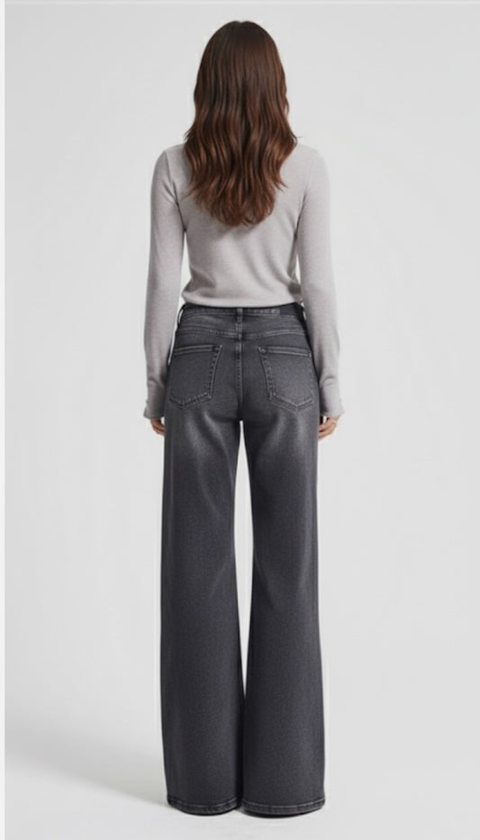 Charcoal Palazzo Jeans