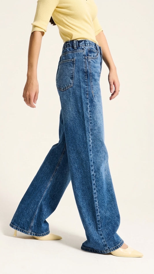 The Ease Wide Leg Jeans