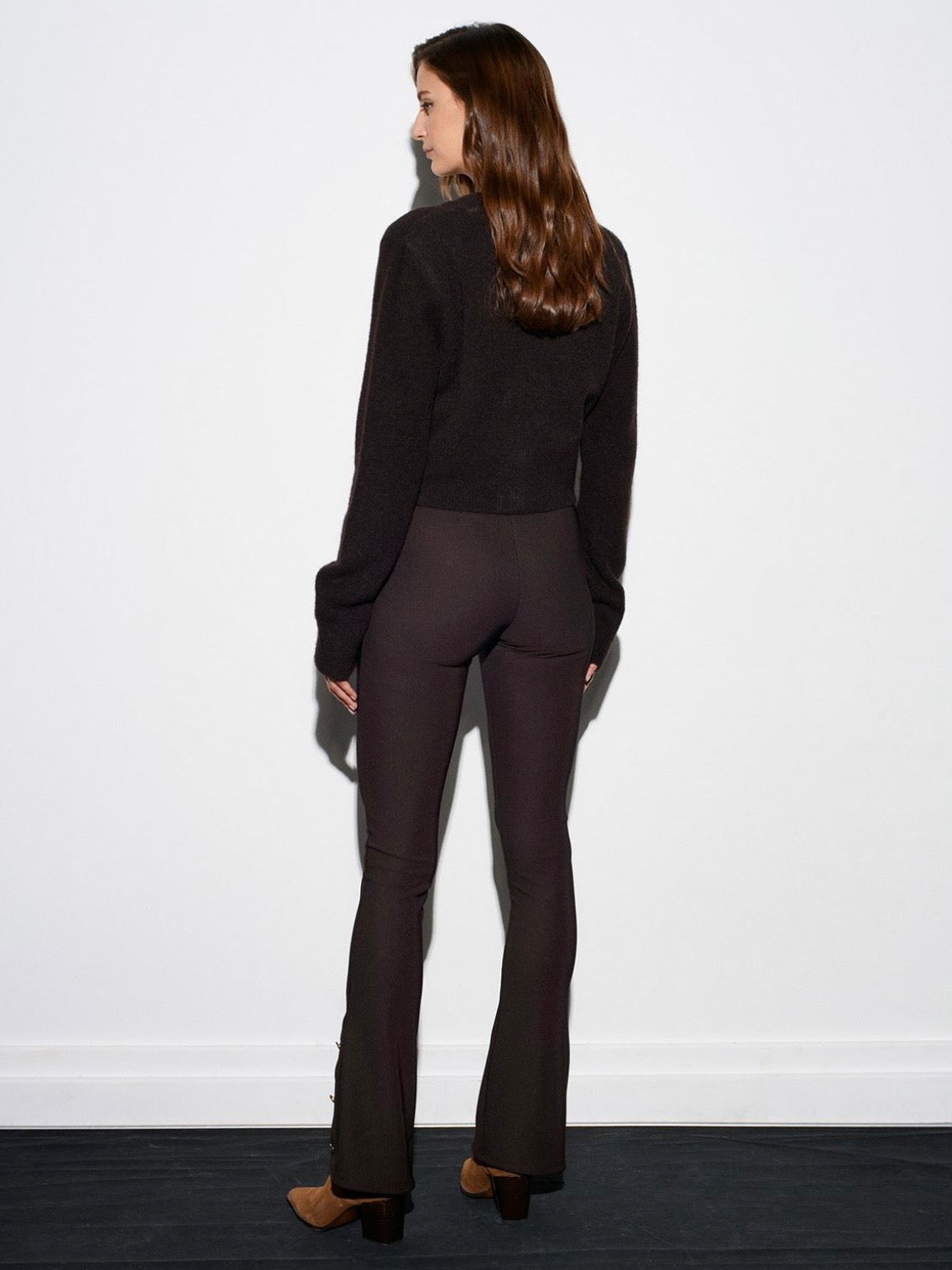 Sculpt Flare Pants – Espresso/Noir
