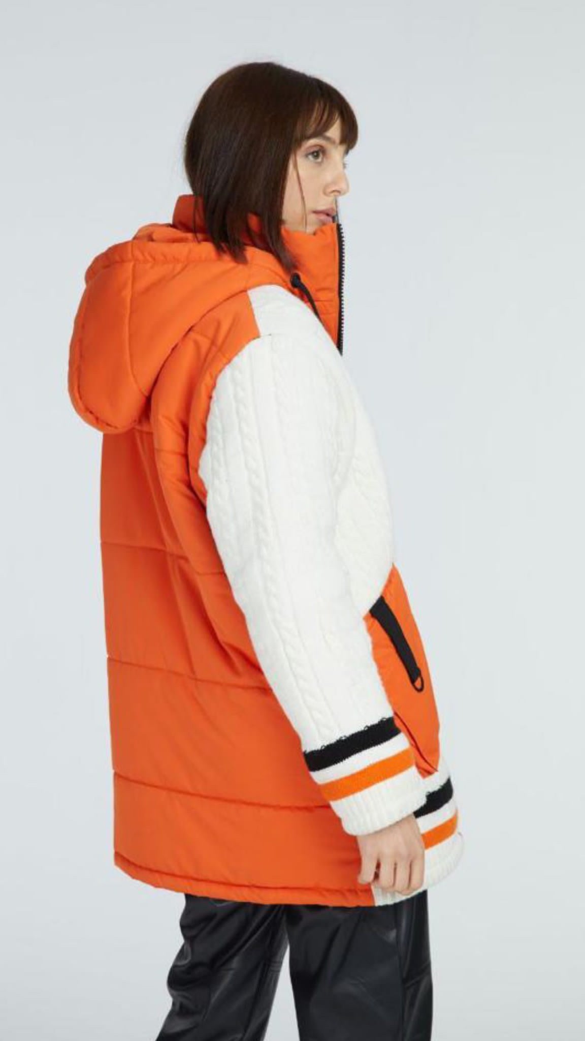 The Varsity Puffer Knit Jacket