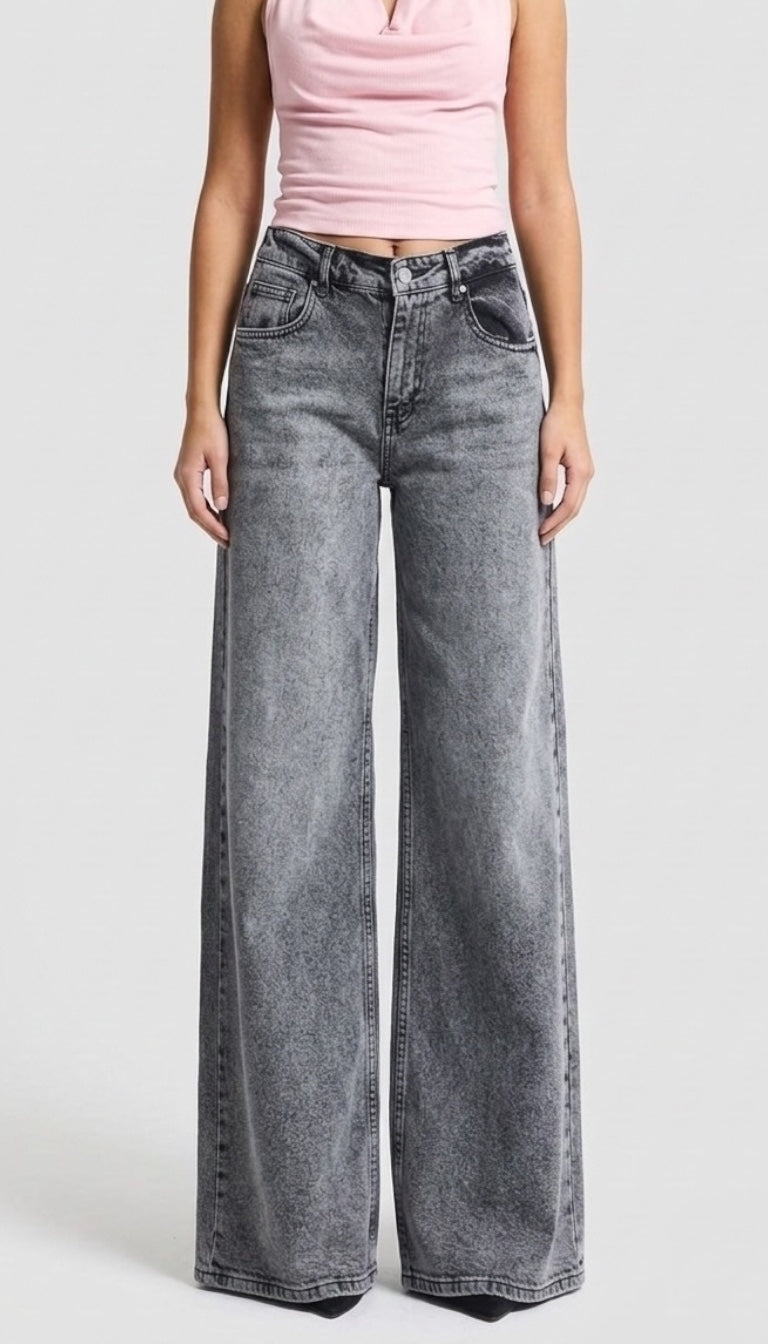 Vintro Signature Palazzo Jeans – Elastic Waist (4 Colors)
