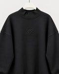 The Black Mock-Neck Sweatshirt