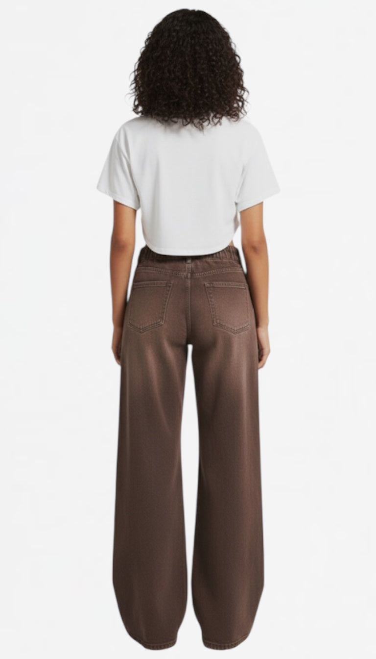 Mocha Palazzo Jeans