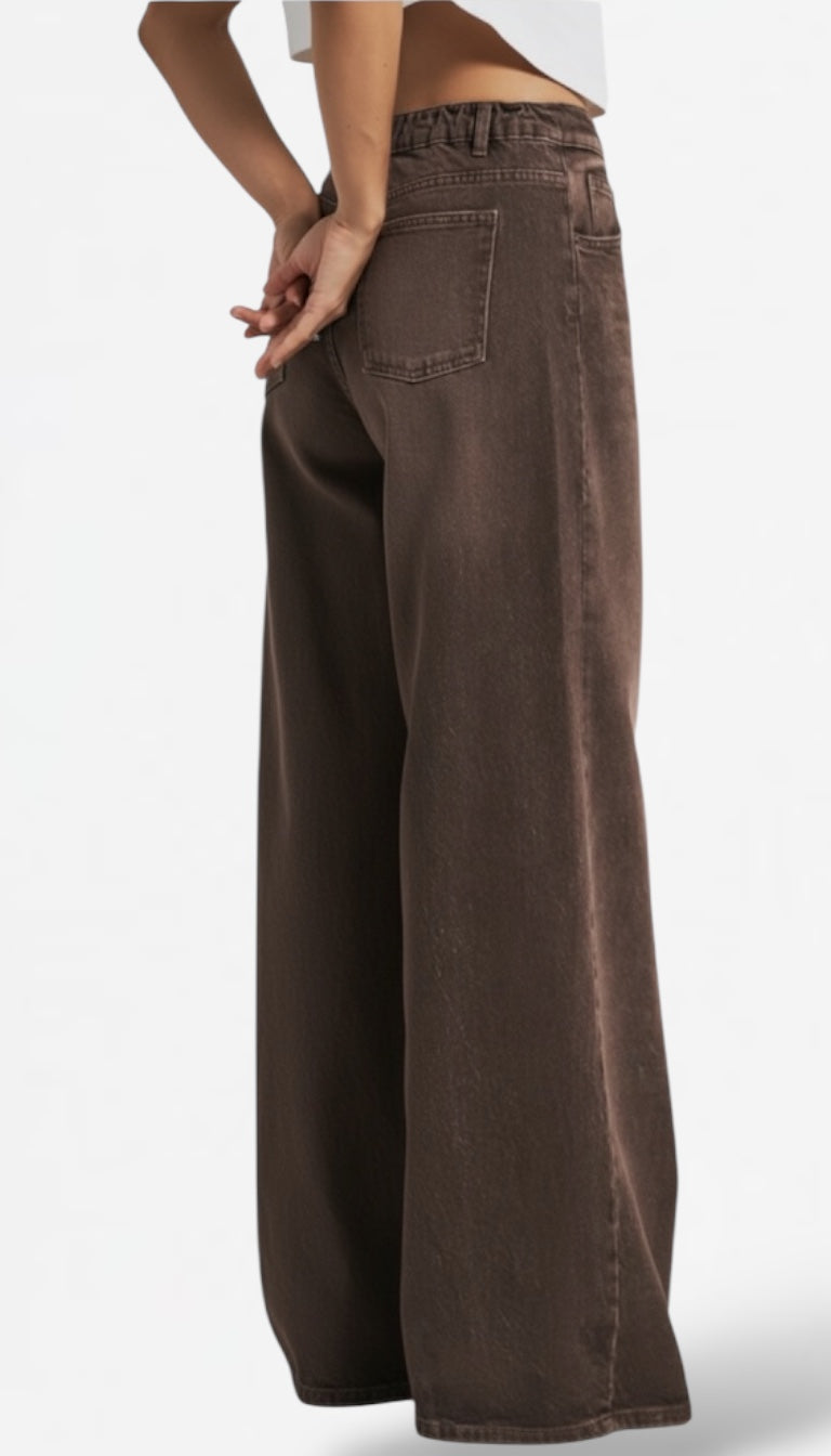 Mocha Palazzo Jeans