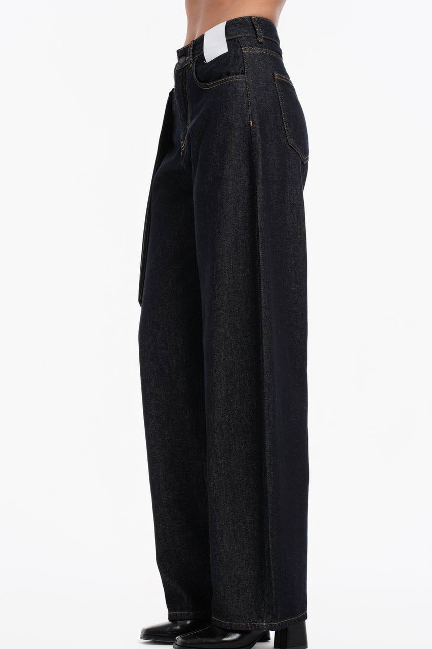 TW3 NightBlue Balloon Jeans with Scarf Detail