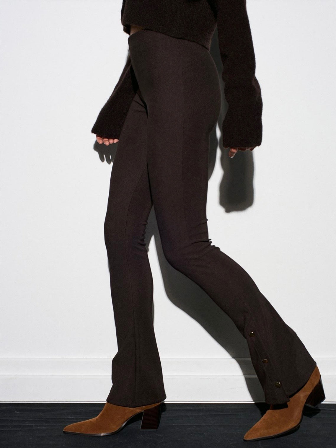 Sculpt Flare Pants – Espresso/Noir