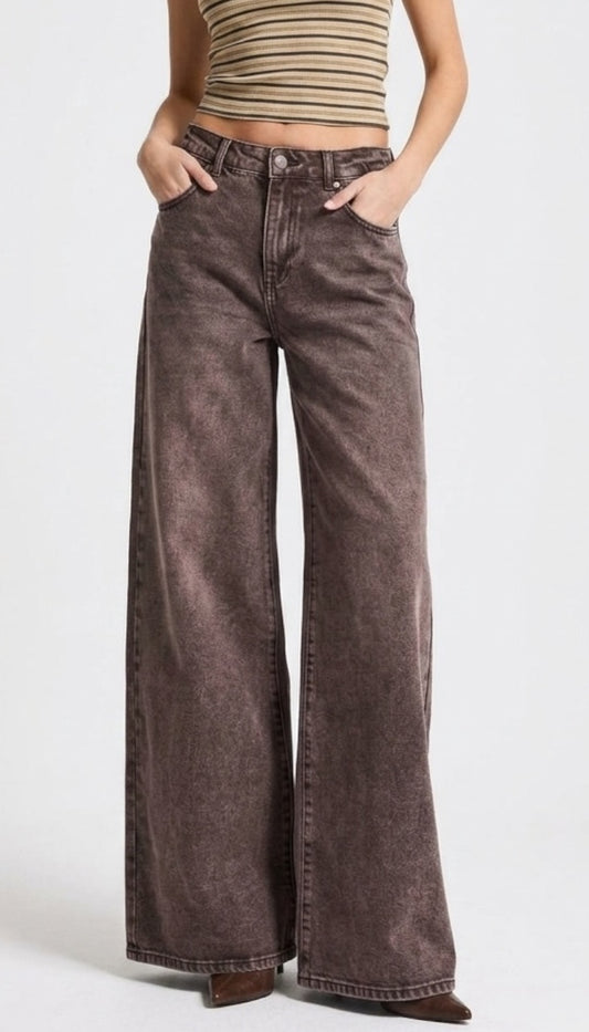 Vintro Signature Palazzo Jeans – Elastic Waist (4 Colors)