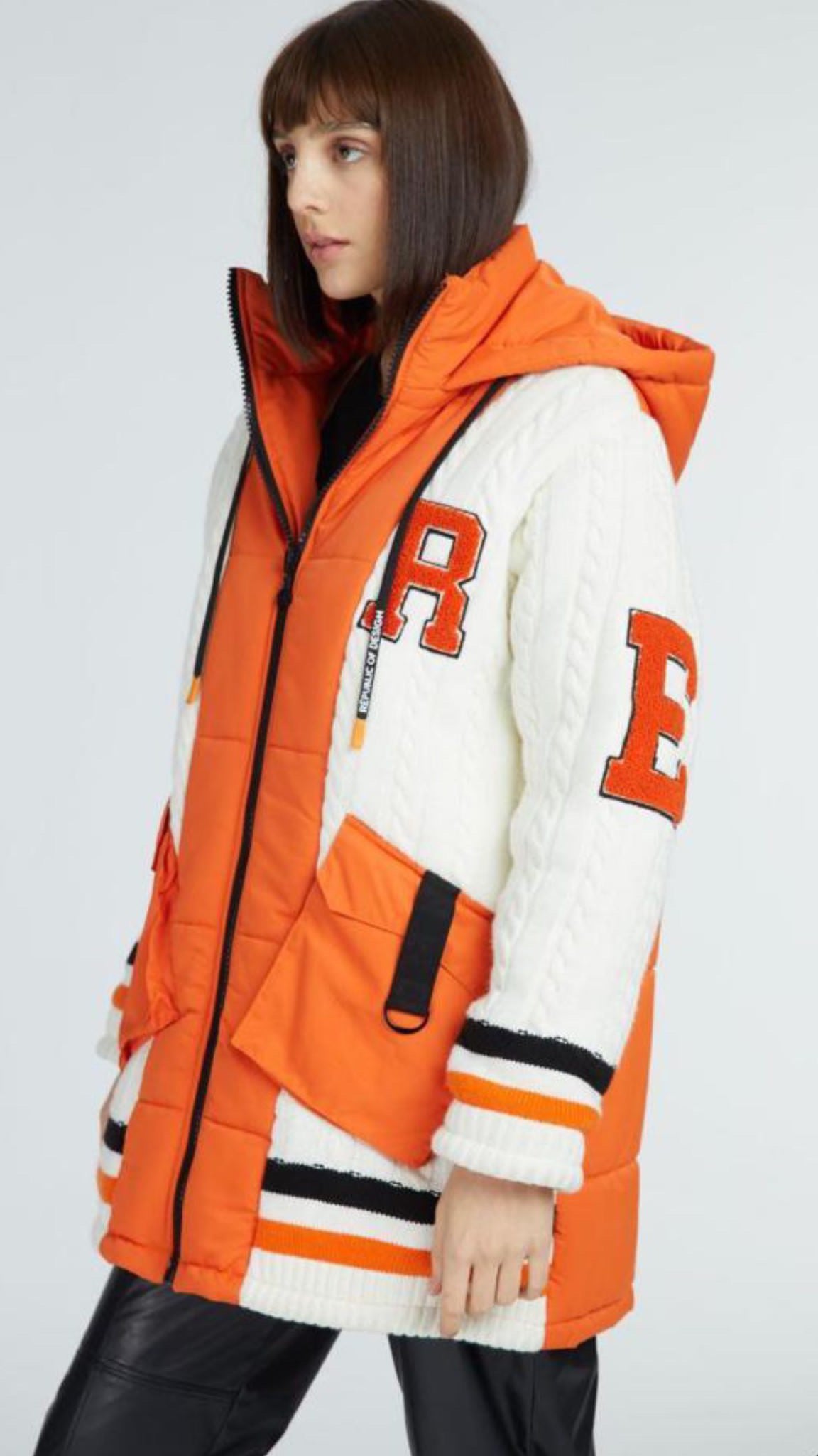 The Varsity Puffer Knit Jacket