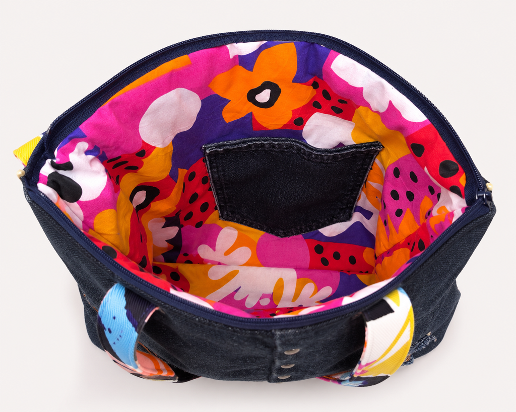 VINTRO Pop Denim Tote — Last one