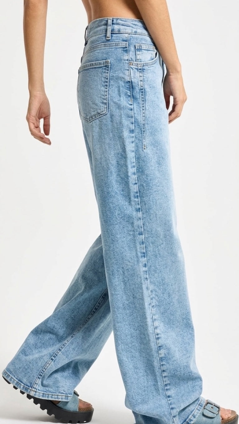 Horizon Wide Jeans – Light & Mid Wash