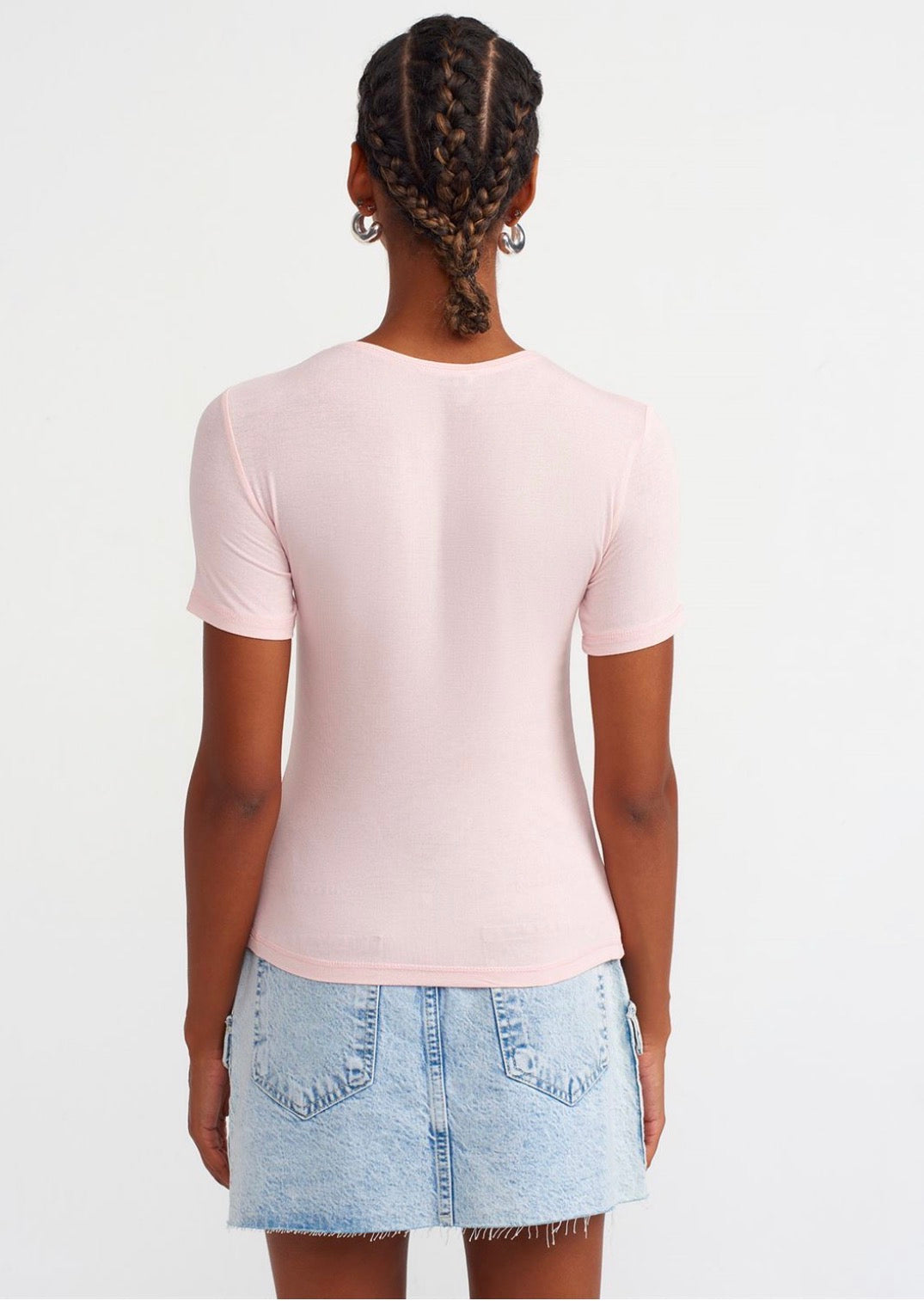 Sheer Skin Tee – Soft Blush
