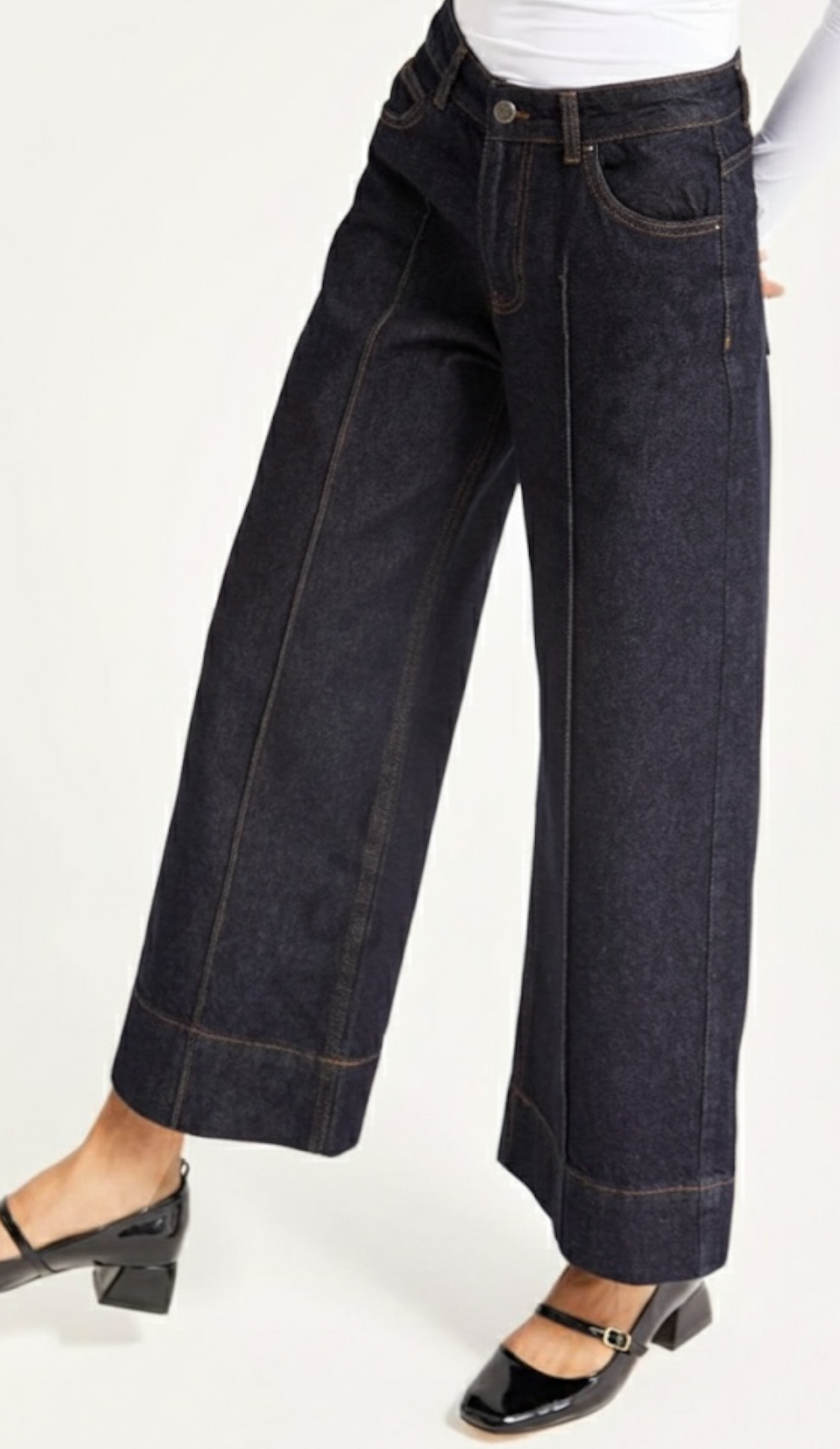 The Cropped Studio Jeans — Size 36 only