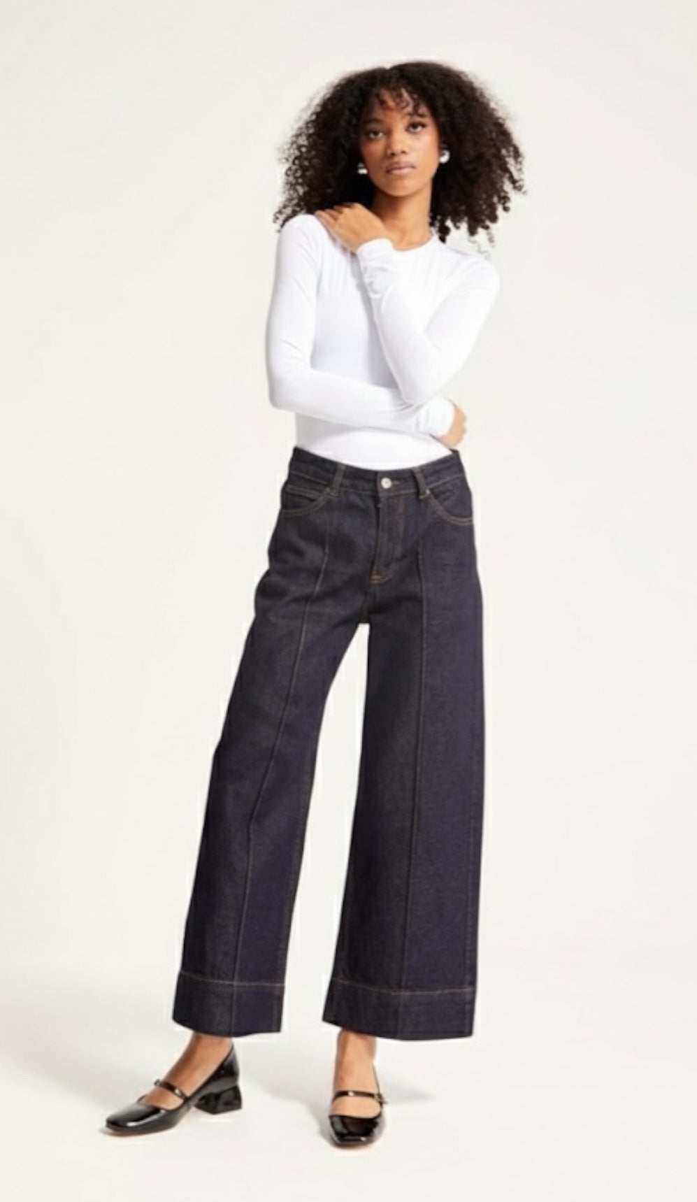 The Cropped Studio Jeans — Size 36 only