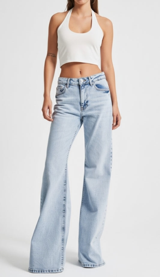 Light Wash Flare Jeans