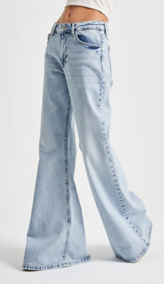 Light Wash Flare Jeans