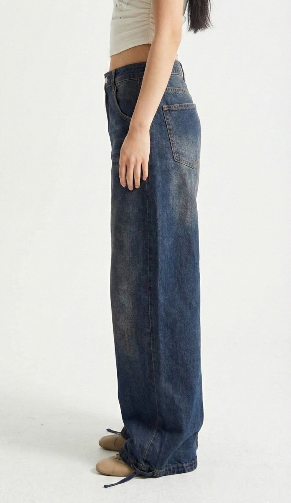 The Midnight Blue Curve Jeans — Size 36 only