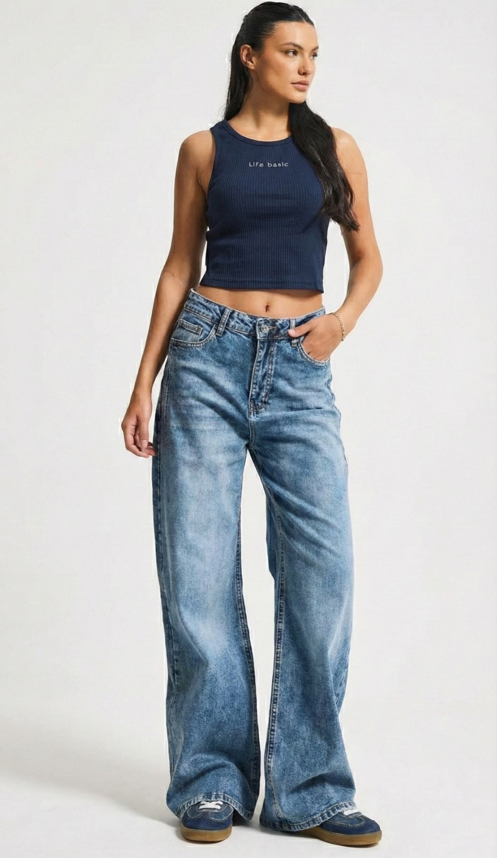 Horizon Wide Jeans – Light Wash