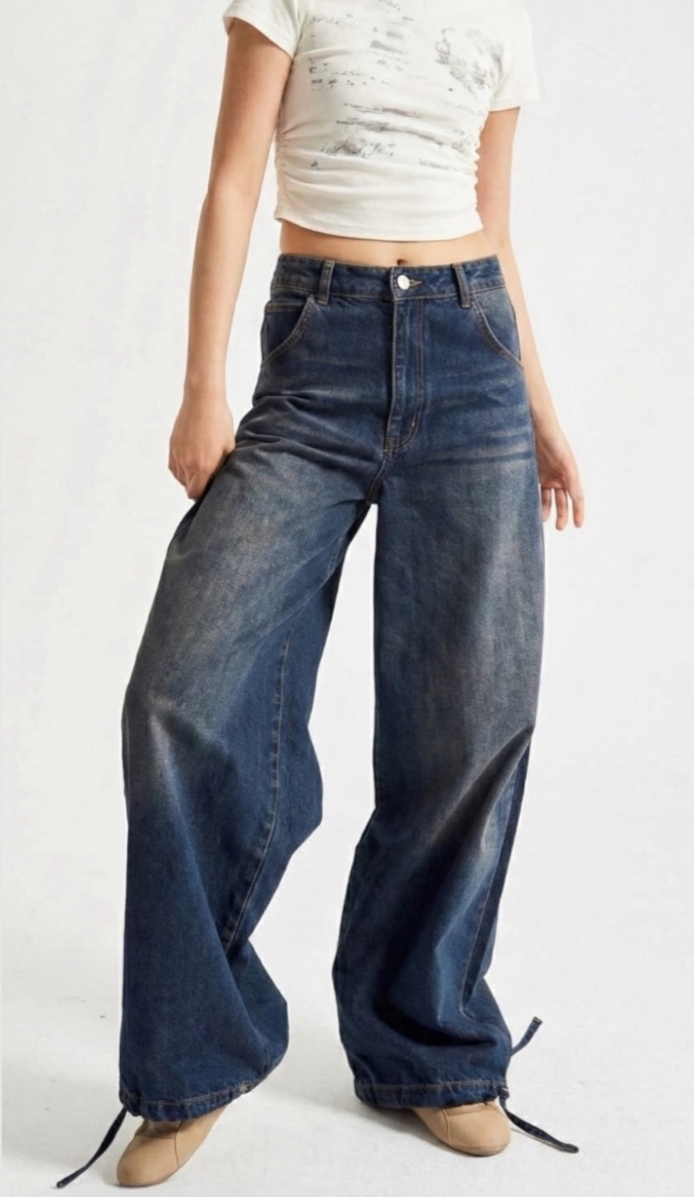 The Midnight Blue Curve Jeans — Size 36 only