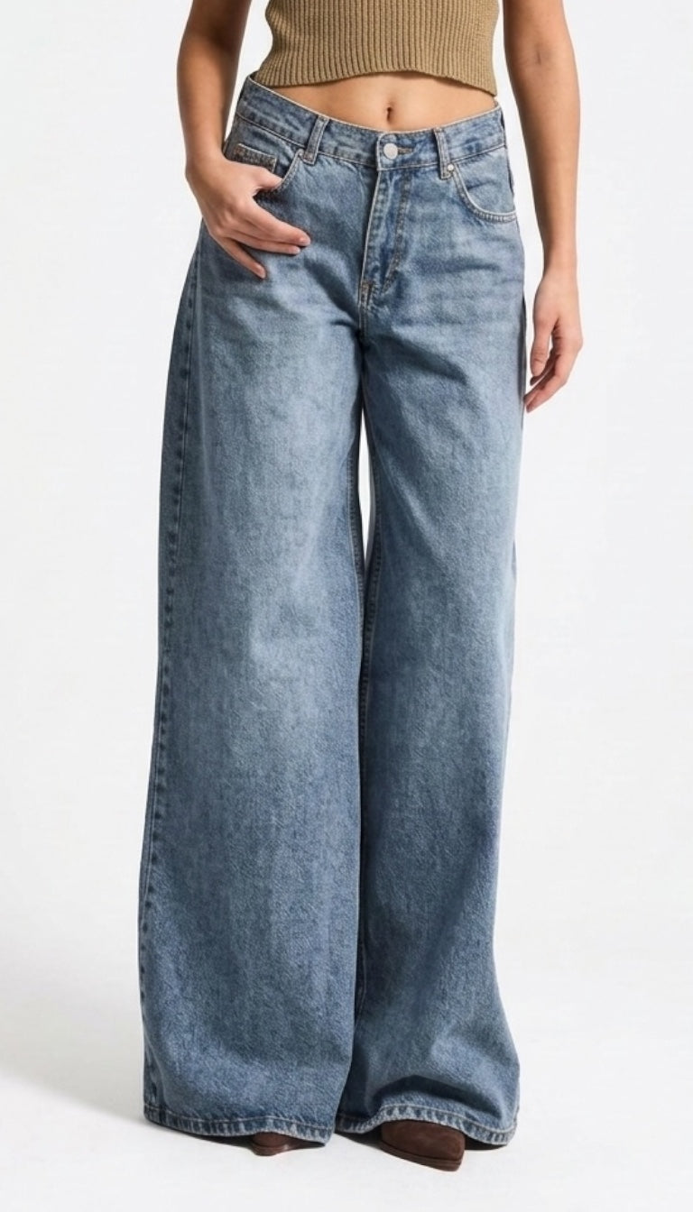 Signature Summer Palazzo Jeans – Wide Leg (3 Colors)