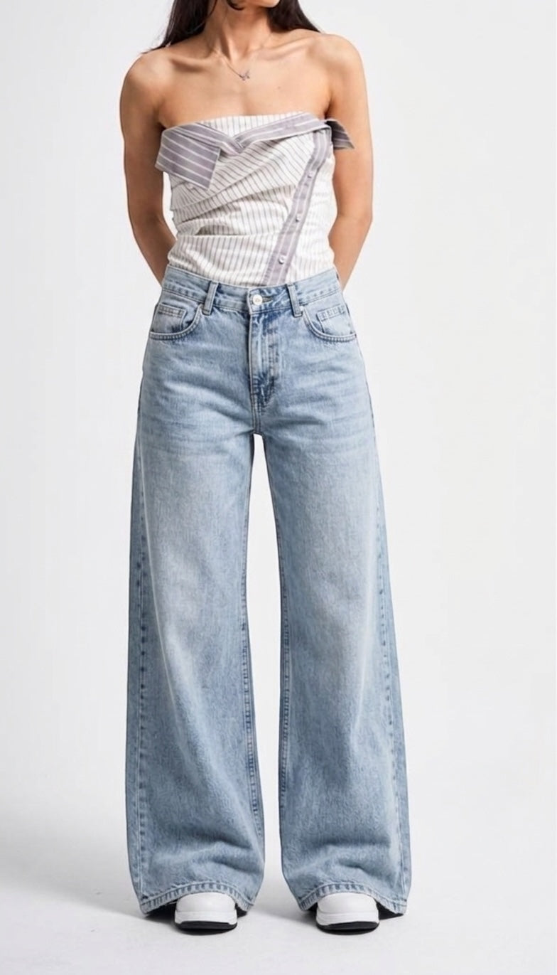 Signature Summer Palazzo Jeans – Wide Leg (3 Colors)
