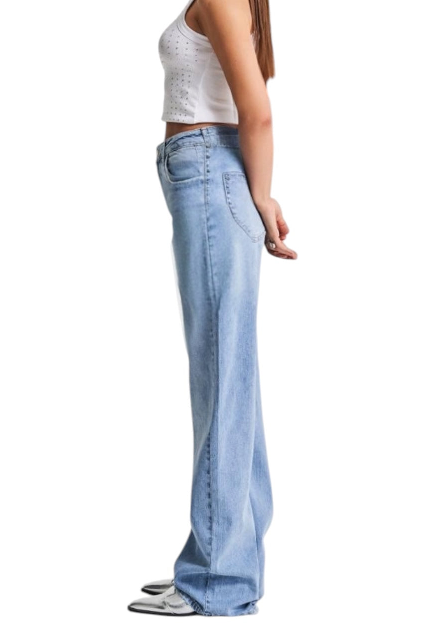 Cloudwash Straight Denim