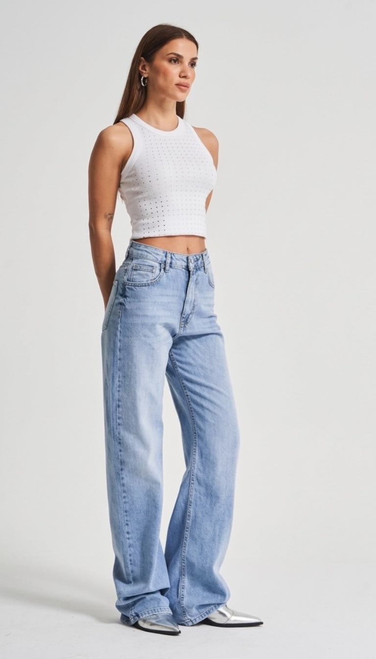 Cloudwash Straight Denim