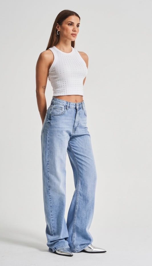 Cloudwash Straight Denim