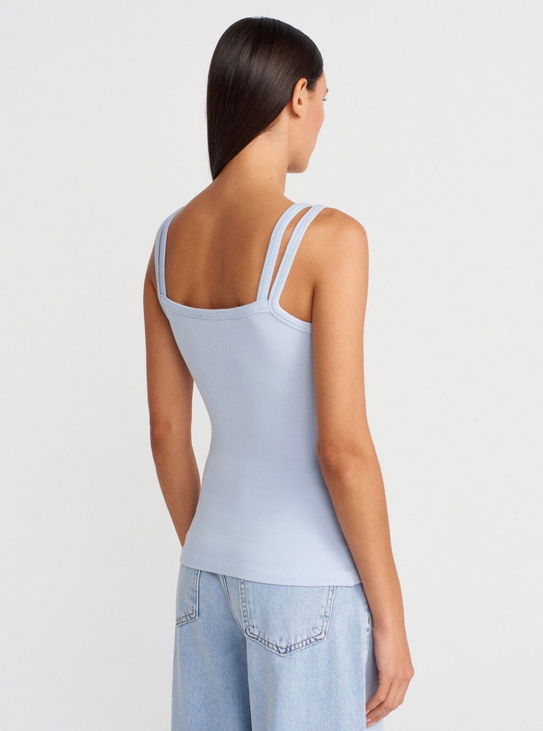 Contour Strap Ribbed Top – Sculpt Fit Essential