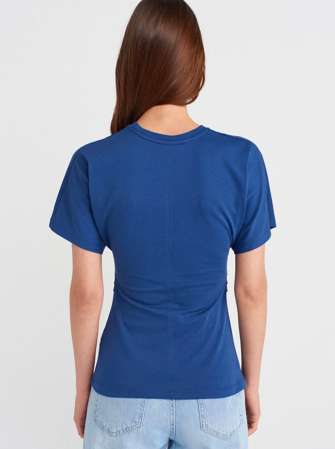 Contour Drape Tee – Deep Ocean