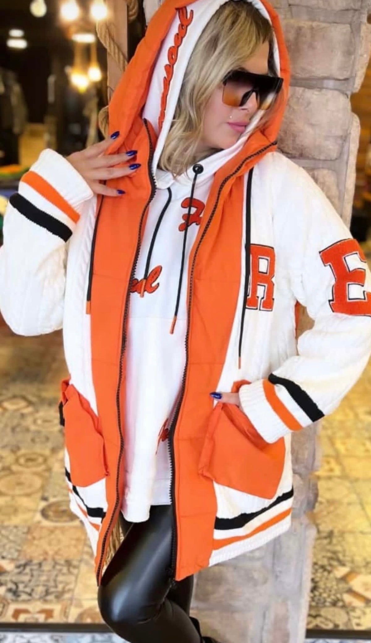 The Varsity Puffer Knit Jacket