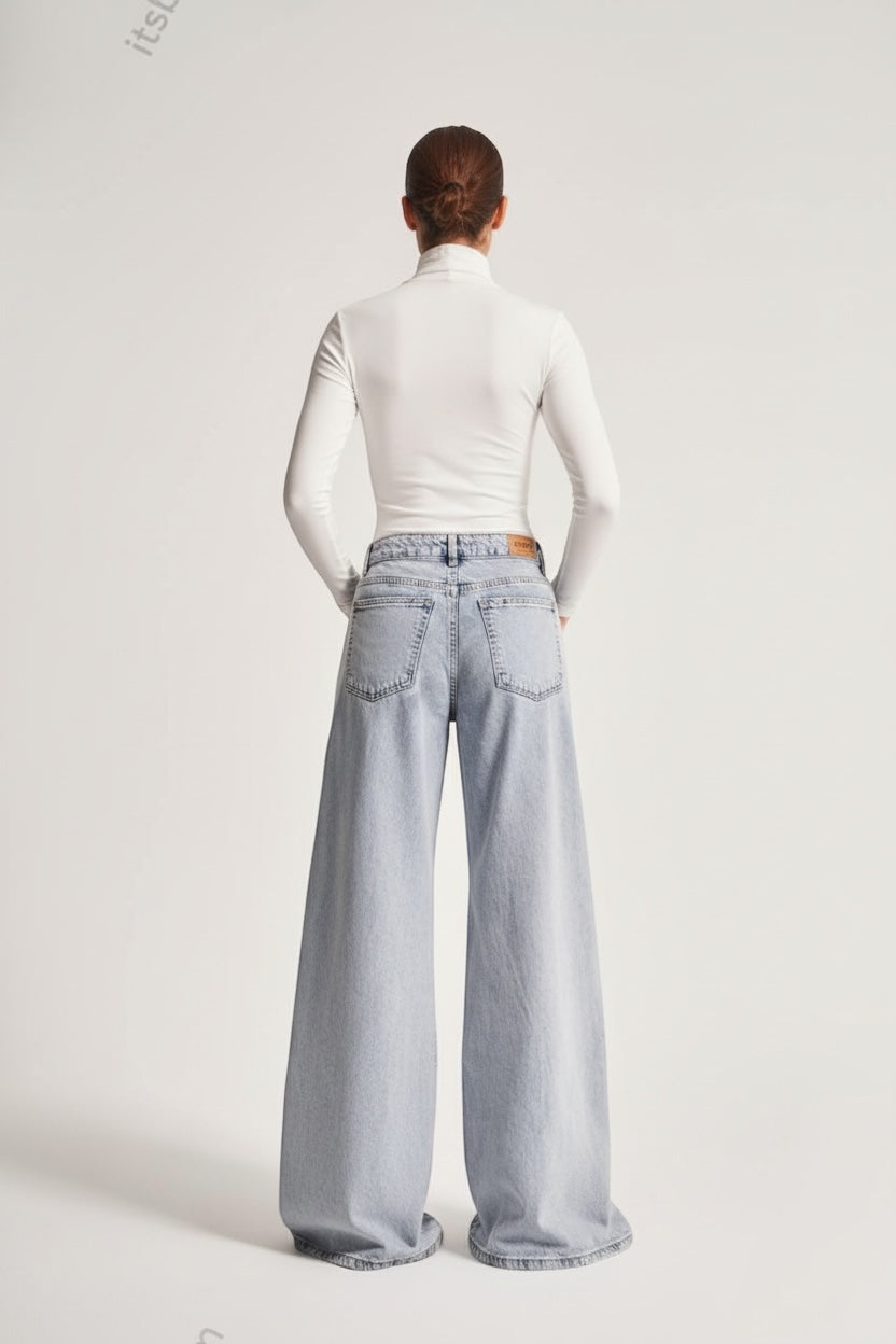 Double Stripe Zip Denim