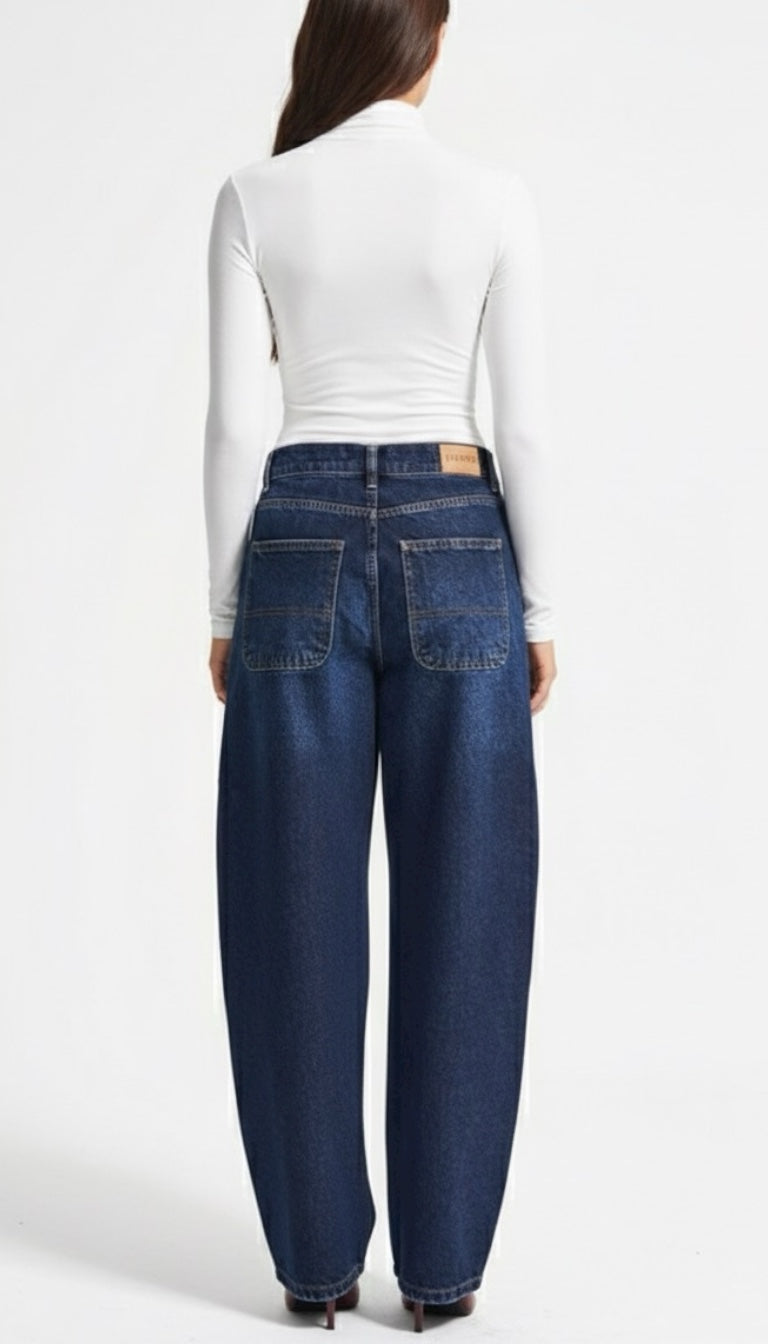 Skater Jeans – Deep Indigo — Sizes 34, 36
