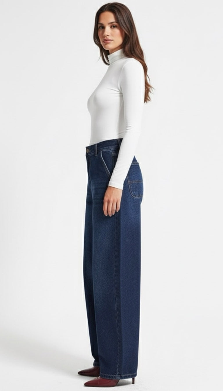 Skater Jeans – Deep Indigo — Sizes 34, 36